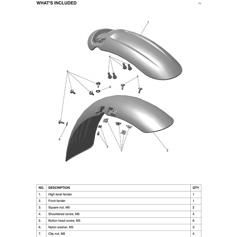 Scrambler 400 X High Mudguard Kit