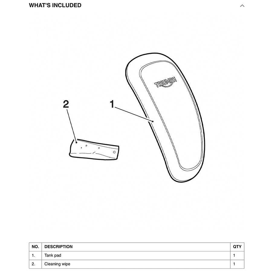 Triumph Speed 400 Scrambler 400 X Rubber Tank Pad