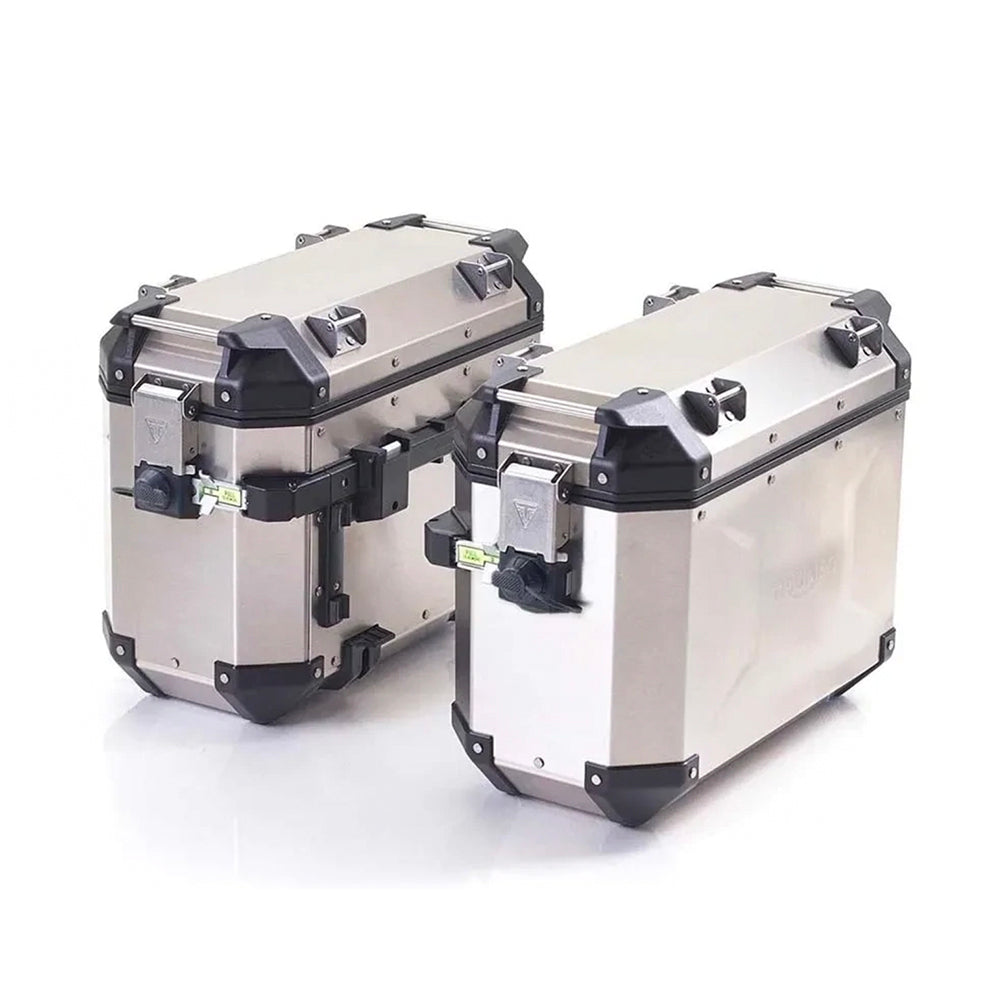 Tiger 1200 Expedition Silver Aluminum Panniers