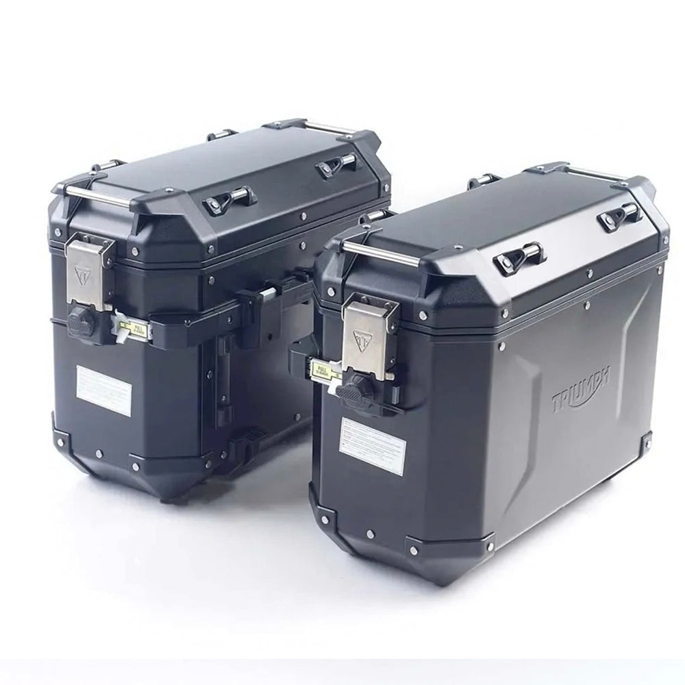 Tiger 1200 Expedition Black Aluminum Panniers