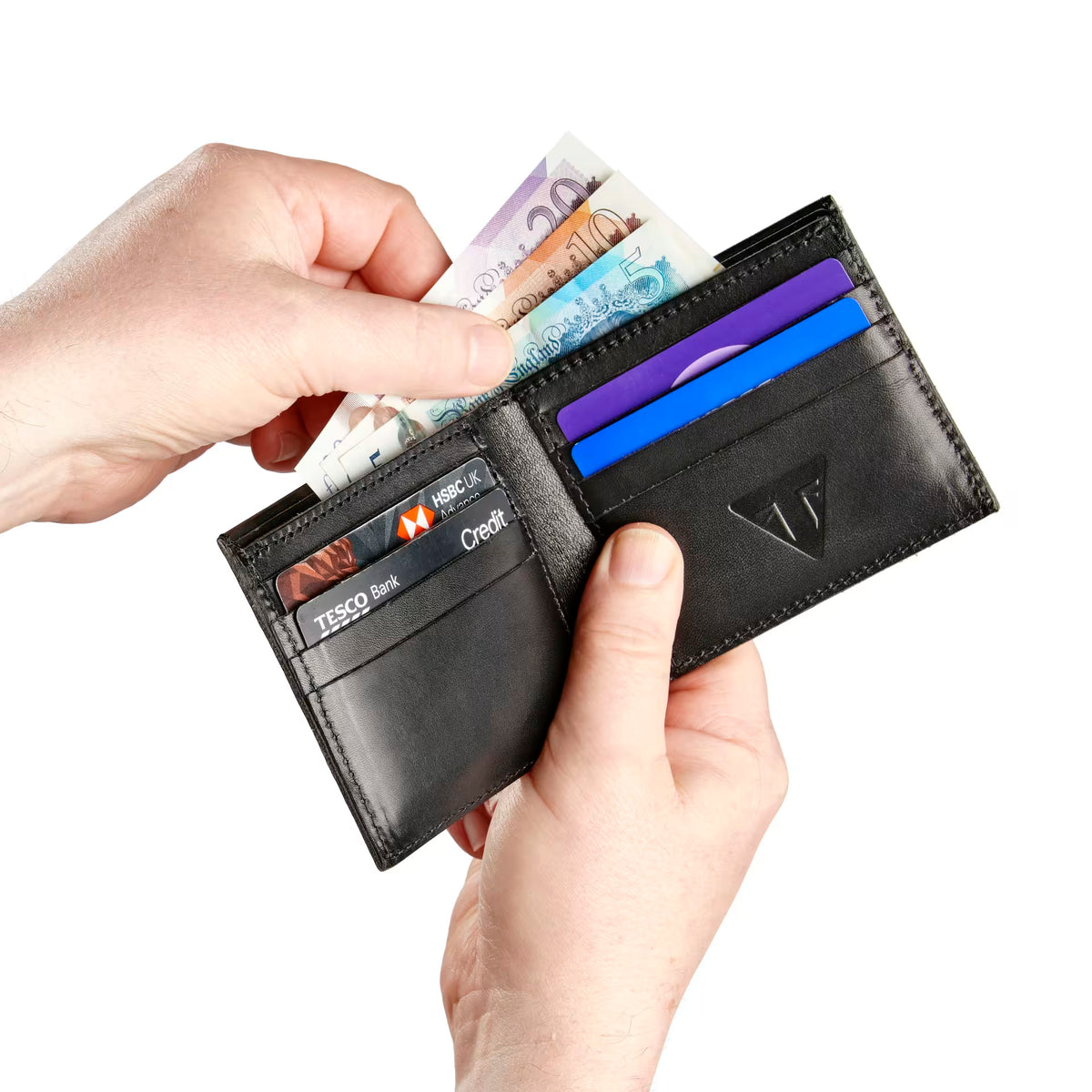 Triumph Leather Folding Card Holder