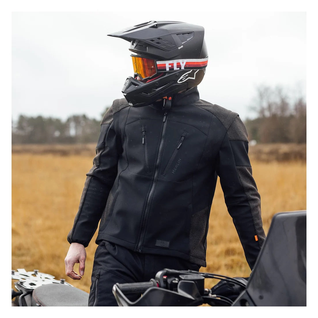 Merlin Badou D30 Dual Sport Jacket - Black