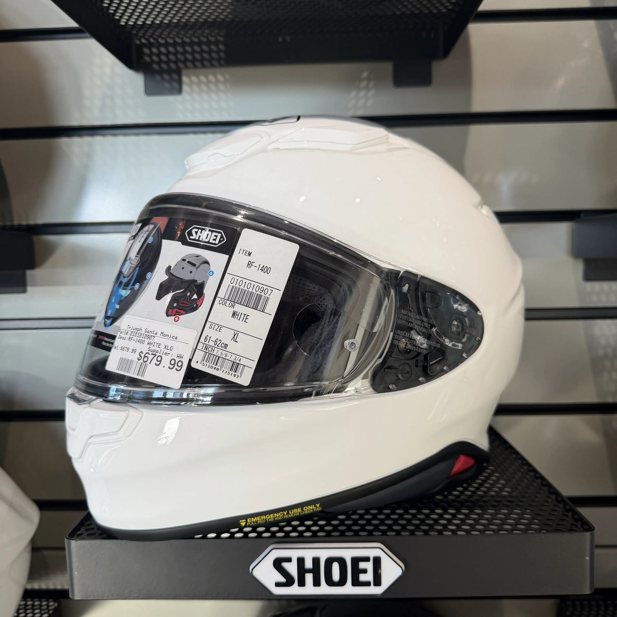 Shoei RF-1400 - White - Extra Large
