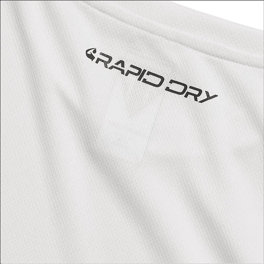 Rapid Dry Crew Neck Tee -  White