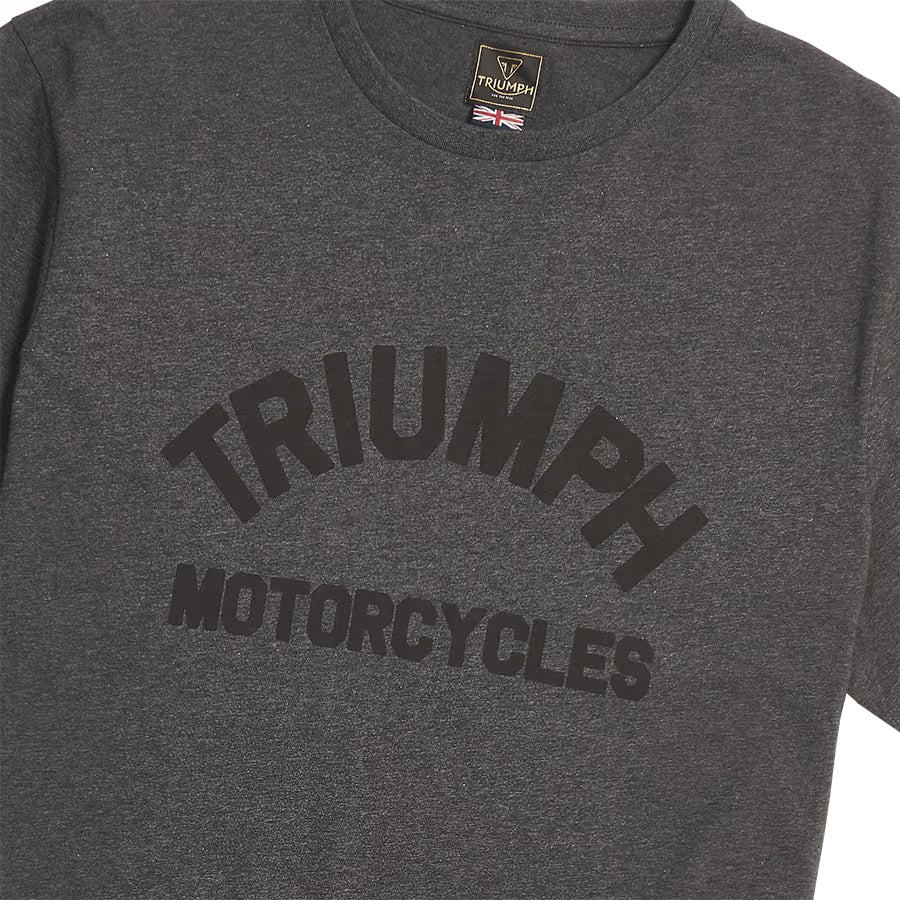 Burnham Arch Logo Tee - Black Marl