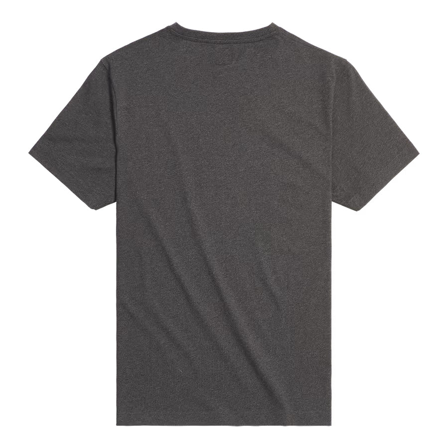 Helston Printed Logo Tee - Black Marl