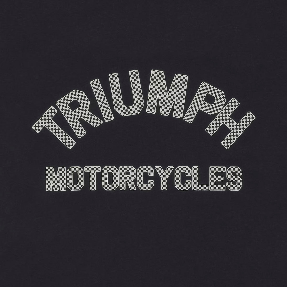Burnham Arch Logo Tee - Checkerboard Black