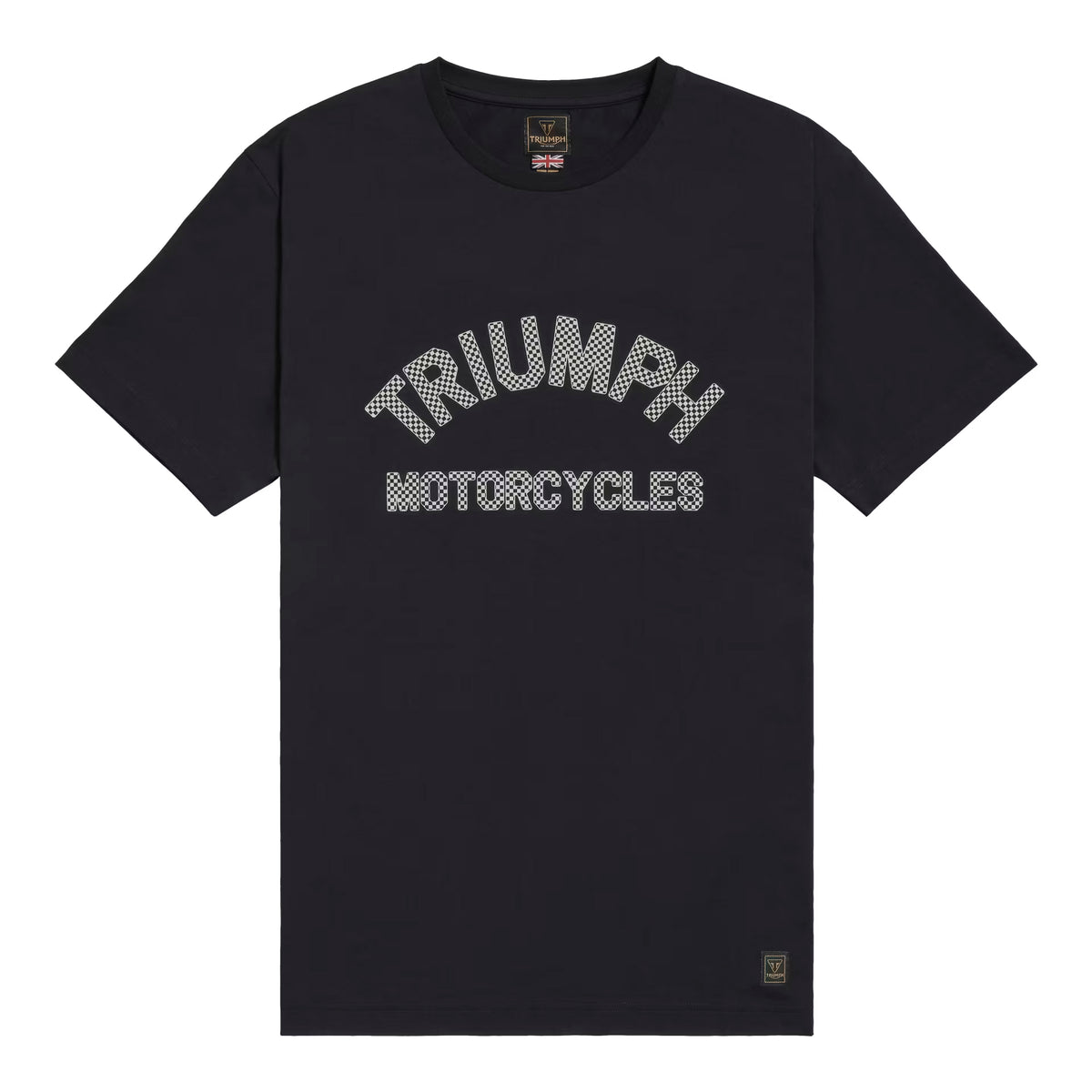 Burnham Arch Logo Tee - Checkerboard Black
