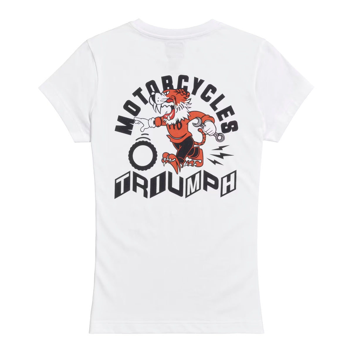 Tiger Pit Stop Womens Tee - White