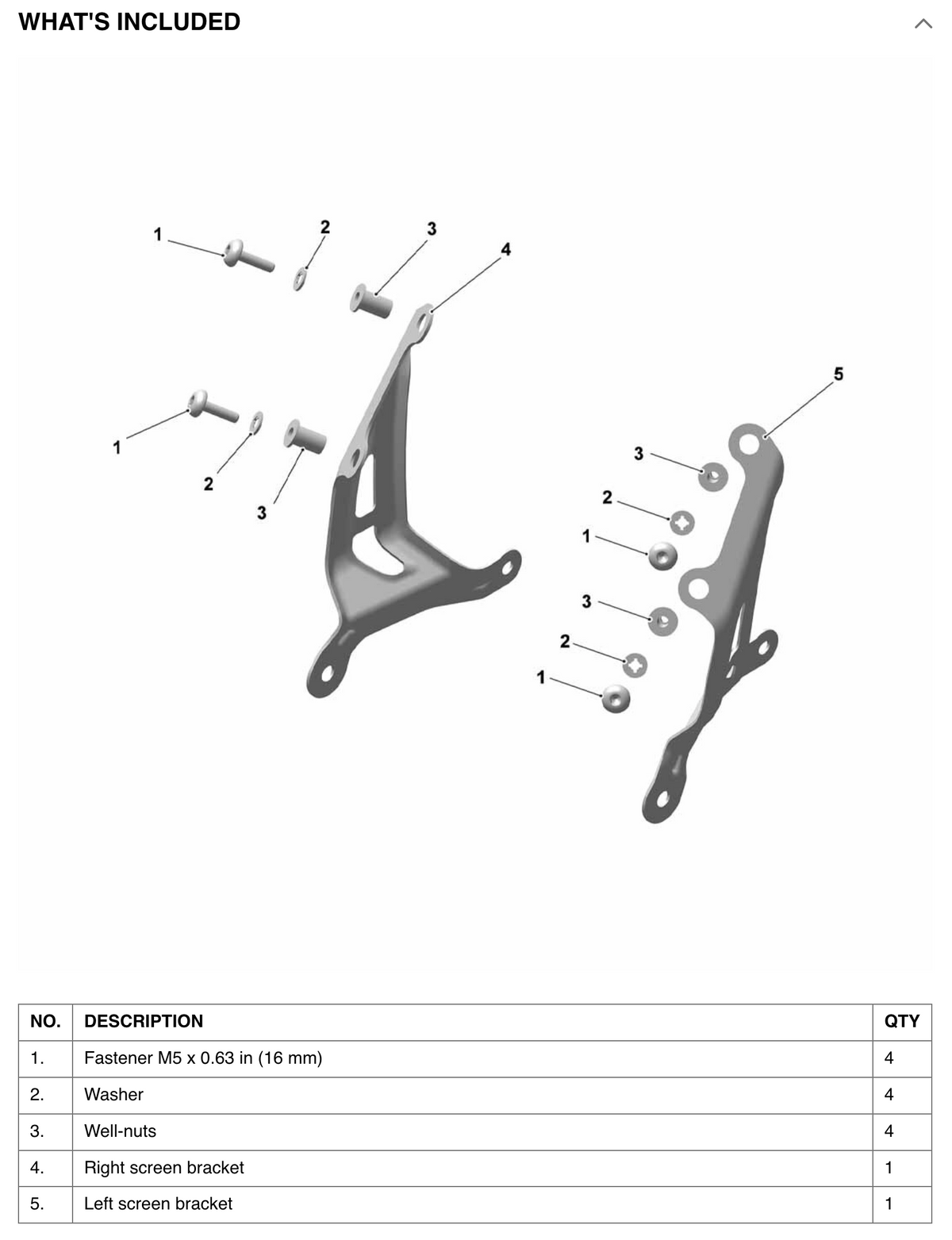 Speed 400 Flyscreen Mounting Kit