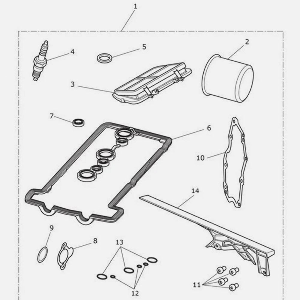 Tiger 800 Late Models Engine Service Kit