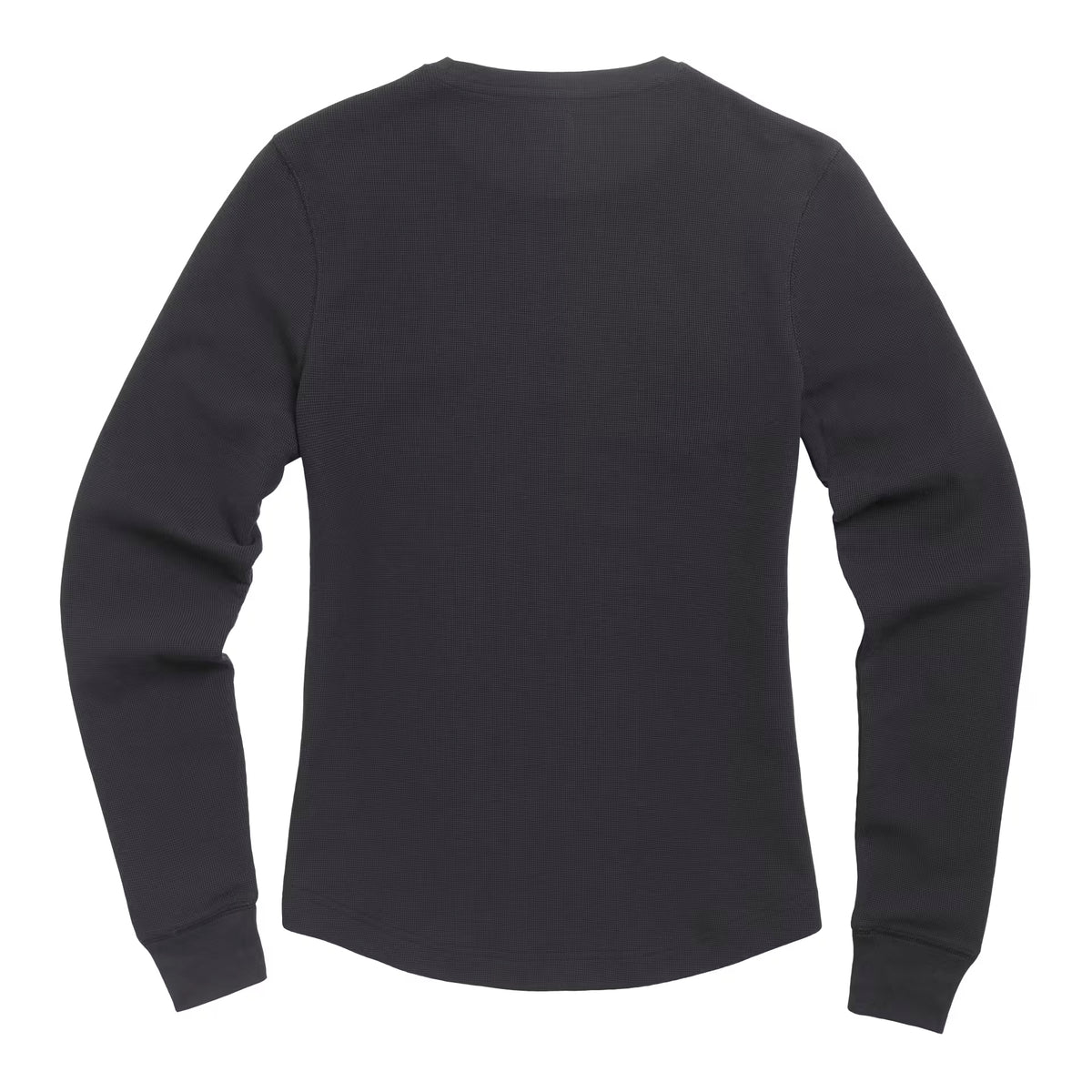 Swain Womens Long Sleeve Waffle Black