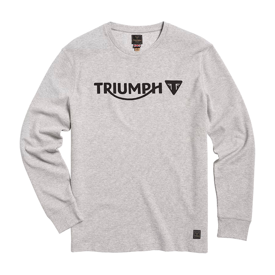 Bettmann Long Sleeve Waffle Tee - Grey