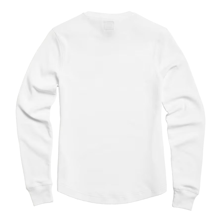 Swain Womens Long Sleeve Waffle White