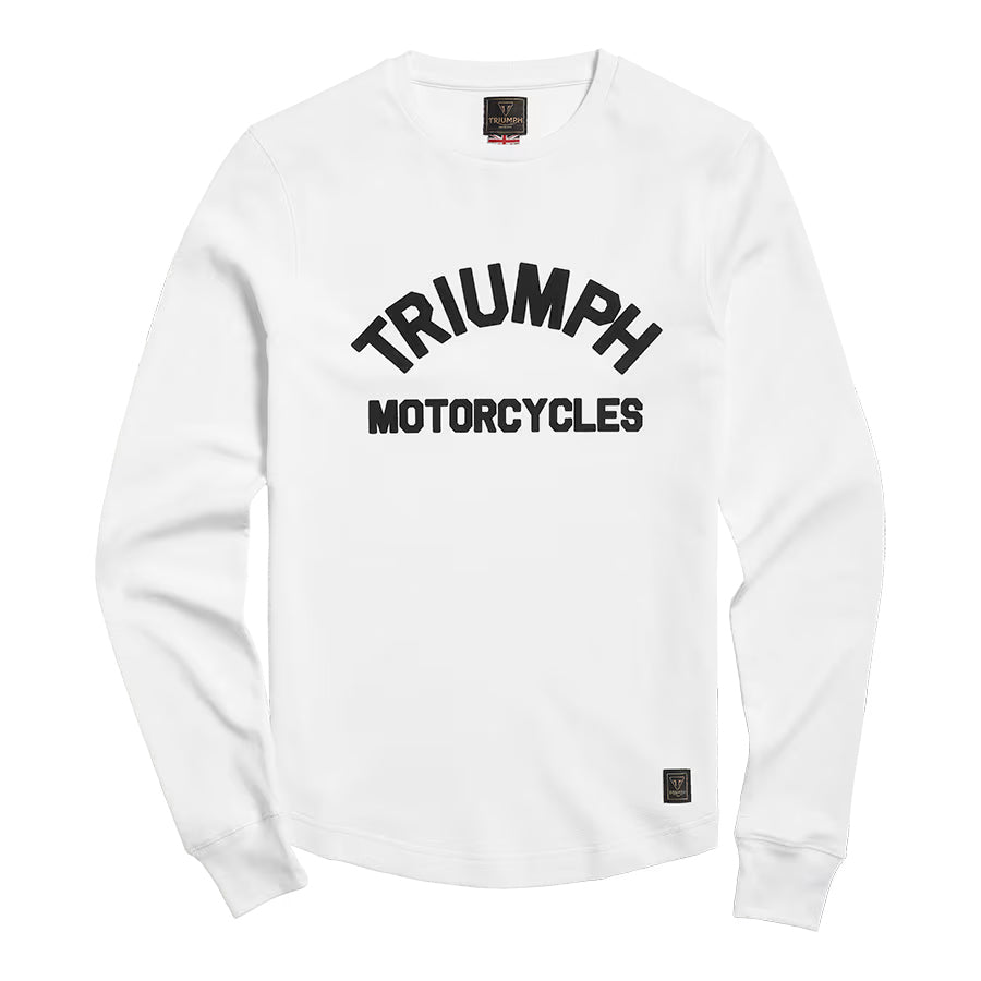Swain Womens Long Sleeve Waffle White