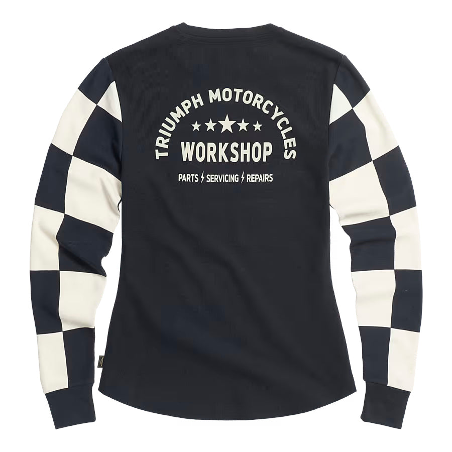 Nikki Long Sleeved Womens Waffle Tee