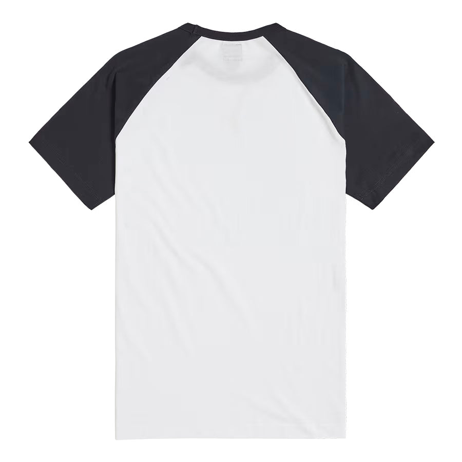 Saltern Contrast Sleeve Tee - Black