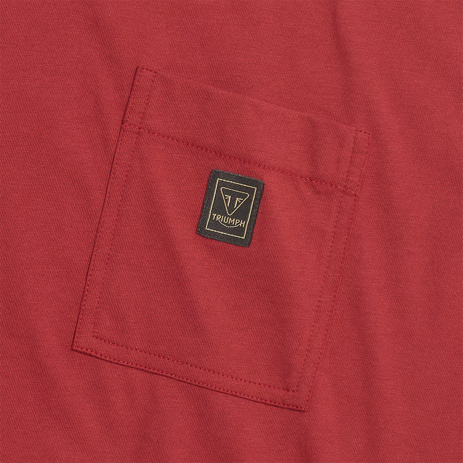 Ditching Back Logo Pocket Tee - Red
