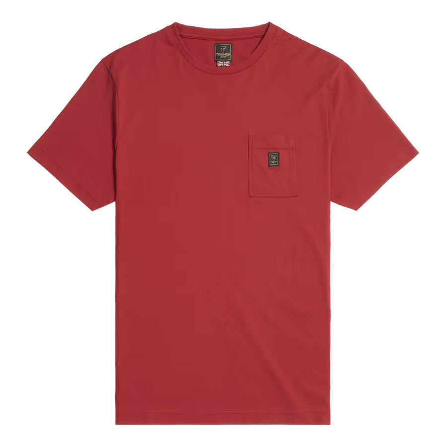Ditching Back Logo Pocket Tee - Red
